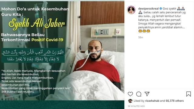 Dewi Perssik - Syekh Ali Jaber (Foto: Instagram/@dewiperssikreal)