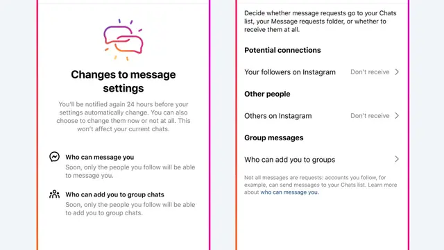 Meta secara bawaan mematikan fitur DM Instagram dari orang tak dikenal untuk akun pengguna remaja (Meta).