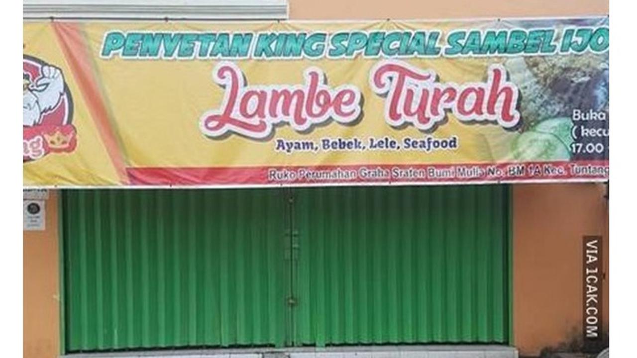 6 Spanduk Penjual Penyetan Ini Nyeleneh, Bikin Geleng Kepala