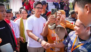 Ketua Umum Partai Solidaritas Indonesia (PSI) Kaesang Pangarep melanjutkan safari politiknya ke Maumere, Maluku. (Foto: Istimewa).