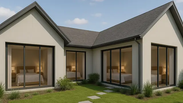 Desain Rumah L-Shape Minimalis dengan 3 Kamar Tidur/via ChatGPT