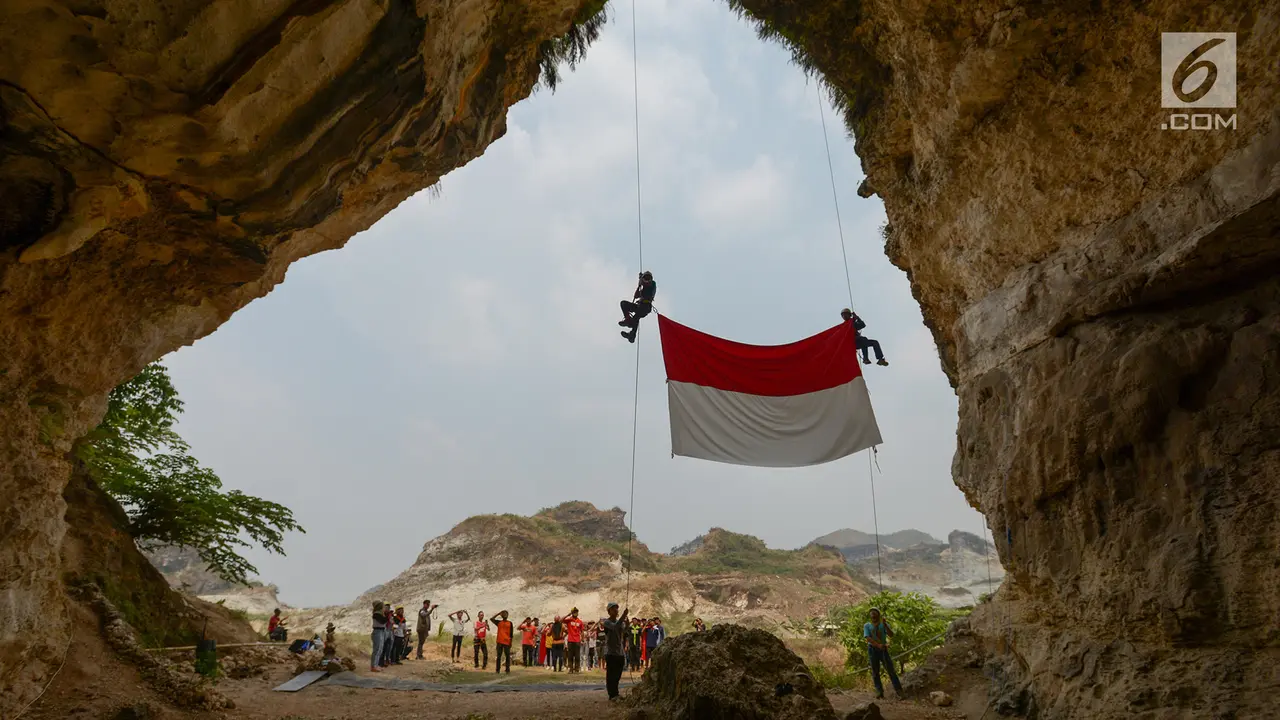 Melihat Upacara HUT ke-74 RI Lokasi Bekas Tambang Tebing Arpam