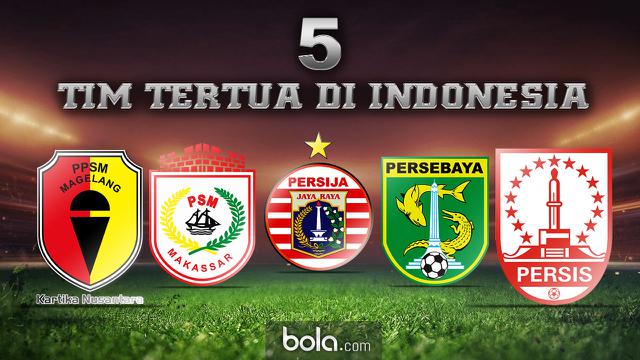 Kisah 5 Klub Sepak Bola Tertua dan Legendaris di Indonesia. (Bola.com/Rudi Riana)