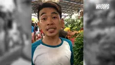 Logat Inggris dan Sunda yang bercampur, jadi daya tarik pedagang ini.