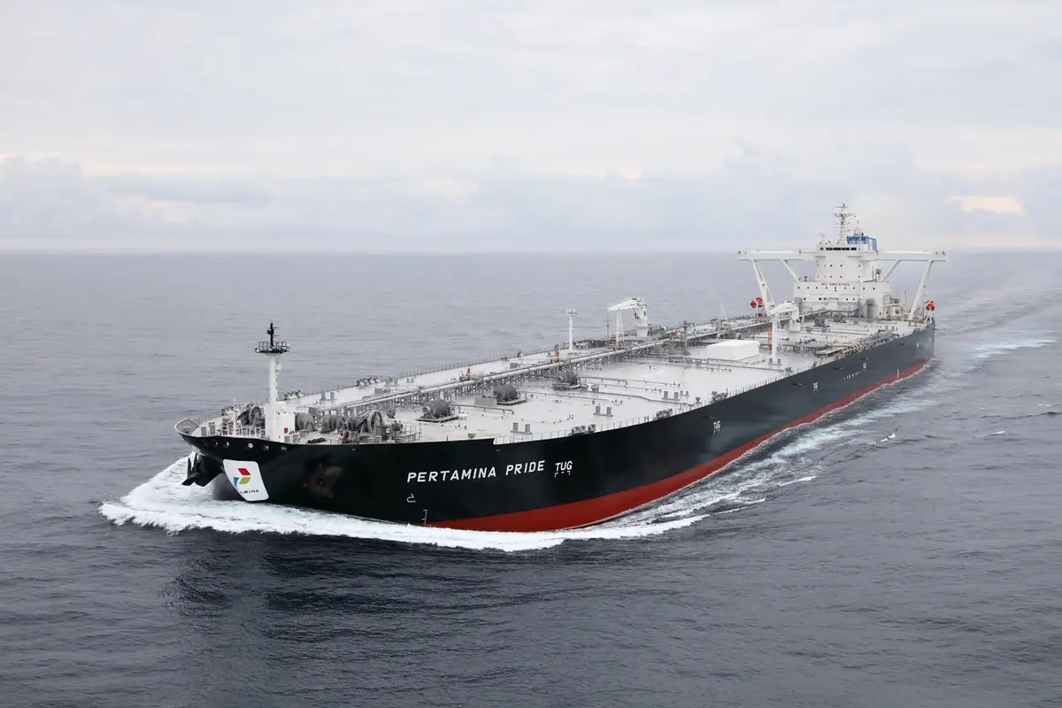 Kapal tanker VLCC Pertamina Pride milik PT Pertamina International Shipping  berhasil melintasi Selat Hormuz. (Dok PIS)