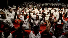 Ratusan Laskar Biji Kopi saat deklarasikan di Gedung Pusat Perfilman  Usmar Ismail di Jakarta, Jumat (27/6/2014) (Liputan6/JohanTallo)