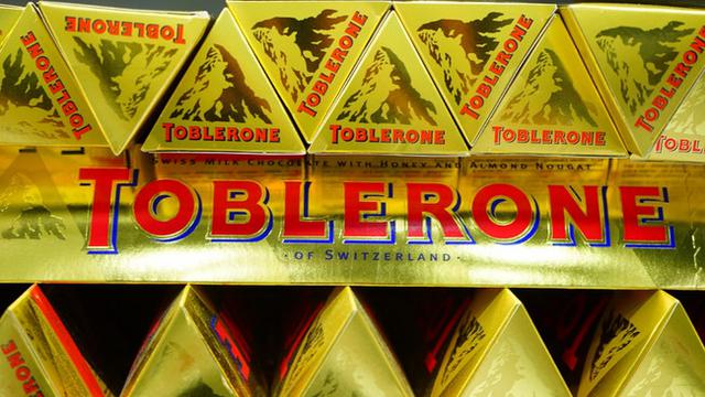 Ilustrasi cokelat Toblerone.