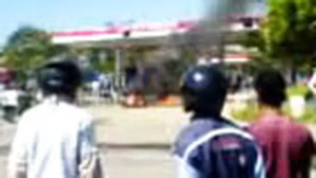 SPBU di Kota Raha Nyaris Terbakar