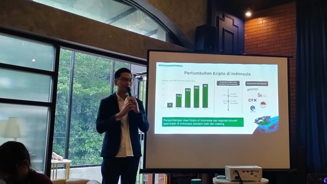 Chief Marketing Officer (CMO) Tokocrypto Wan Iqbal dalam acara Media Luncheon Tokocrypto, Kamis (13/6/2024). (Gagas/Liputan6.com)