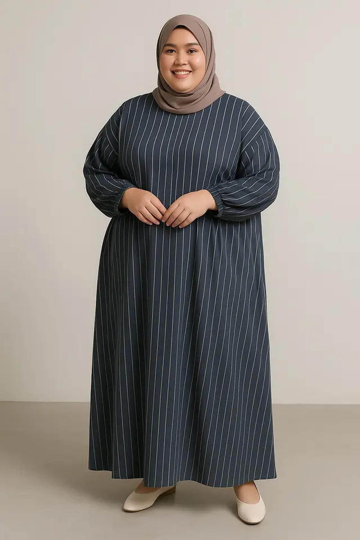 7 Rekomendasi Gamis Salur untuk Orang Gemuk, Lengkap dengan Tips Memilihnya agar Tampil Langsing