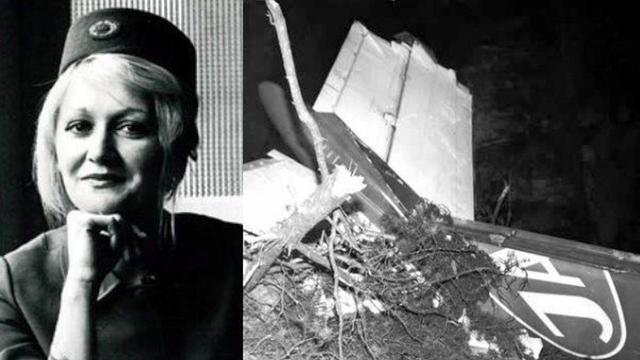 Pramugari Vesna Vulovic selamat setelah dilaporkan jatuh dari ketinggian 10.000 meter