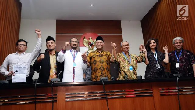 PHOTO: Temui Ketua KPK, Mantan Pimpinan KPK dan Aktivis Desak Bentuk TGPF Kasus Novel