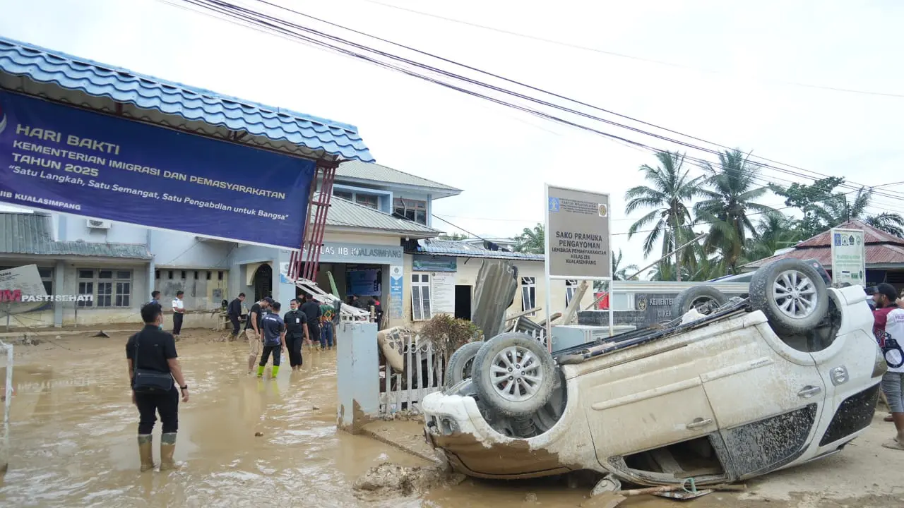Drijenpas Pastikan Penanganan Darurat Banjir di Lapas dan Rutan Sumatra Sesuai Prosedur