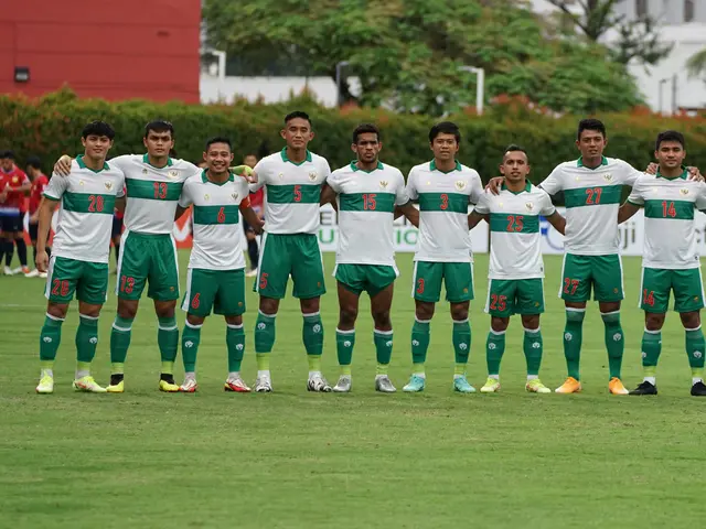 Skuad Timnas Indonesia jelang pertandingan kontra Laos di ajang Piala AFF 2020. (Istimewa)