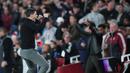 Arsenal menjaga momentum perburuan gelar juara Liga Inggris mereka dengan kemenangan 1-0 atas Burnley di Emirates Stadium, Selasa (19/5/2026) dini hari WIB. (AP Photo/Kirsty Wigglesworth)