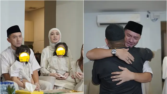 10 Potret Ananda Omesh dan Dian Ayu Pamitan Berangkat Haji 2025, Penuh Haru