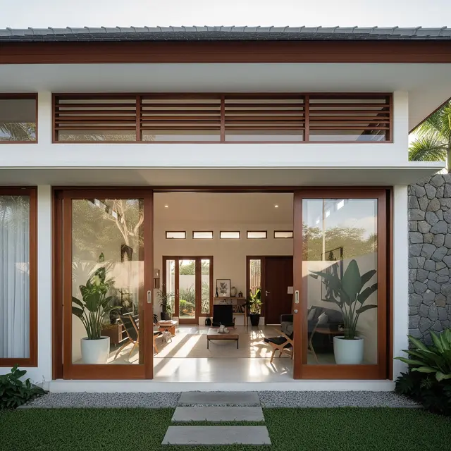 9 Desain Rumah Natural Modern dengan Ventilasi Besar dan Pencahayaan Alami, Hunian Sehat