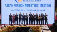 Pertemuan para Menteri Luar Negeri ASEAN jelang KTT ASEAN di Vientiane, Laos (8/10/2024). (dok. Kemlu RI)