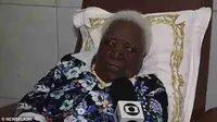 Wanita tertua di dunia asal Brasil, Cicera Maria dos Santos, merayakan ulang tahunnya ke-117. (Twitter/@thandojo)