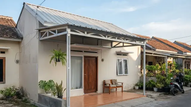 Desain Atap Pelindung Teras Rumah Kecil