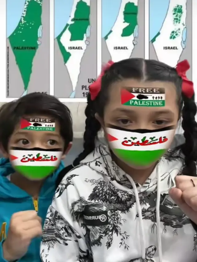 Arsya dan Arsyi, Buah Hati Musisi Anang Hermansyah dan Ashanty Dukung Pembebasan Palestina