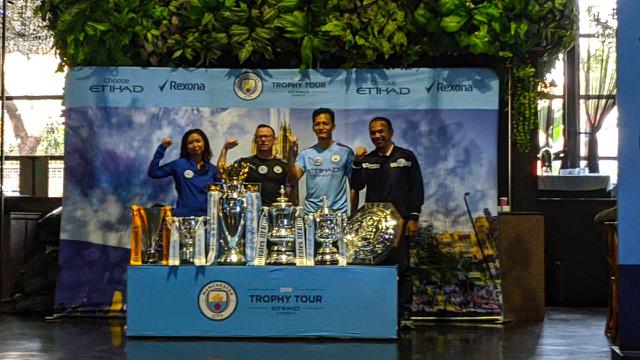 Manchester City Trophy Tour 2019 di Jakarta, Kamis (17/10/2019).