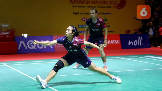 Foto: Kemenangan Emosional Pasangan Rinov/Lisa saat Berhasil Melaju ke Babak Semifinal Indonesia Masters 2025