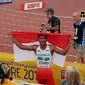 Menjuarai Kejuaraan Dunia Atletik IAAF U-20, Lalu Muhamaad Zohri dapat hadiah renovasi rumah dari Presiden Jokowi. (Instagram/Imam Nahrawi)
