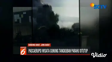 Hingga Sabtu malam dilaporkan tidak ada erupsi susulan di kawah Tangkuban Parahu.