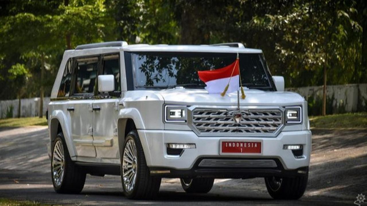 VIDEO: Dipamerkan Prabowo, Keren Spesifikasi Mobil MV3 Garuda Putih Limousine Buatan Indonesia