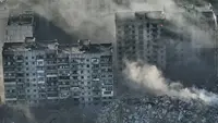 Pasukan Rusia telah mencoba selama sekitar sembilan bulan untuk menerobos masuk ke Bakhmut, yang sebagian besar hancur dalam konflik yang sekarang meluas ke bulan ke-15. Tentara Moskow telah mengamankan beberapa distrik pusat. (AP Photo/Libkos)