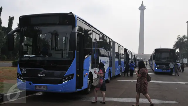 Ultah DKI, 20 Bus Transjakarta Scania Diluncurkan