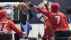 Duel basket putri antara Iran vs Kamboja pada Asian Para Games 2018 di Hall Basket, Senayan, Minggu (7/10/2018).  (Bola.com/Peksi Cahyo)