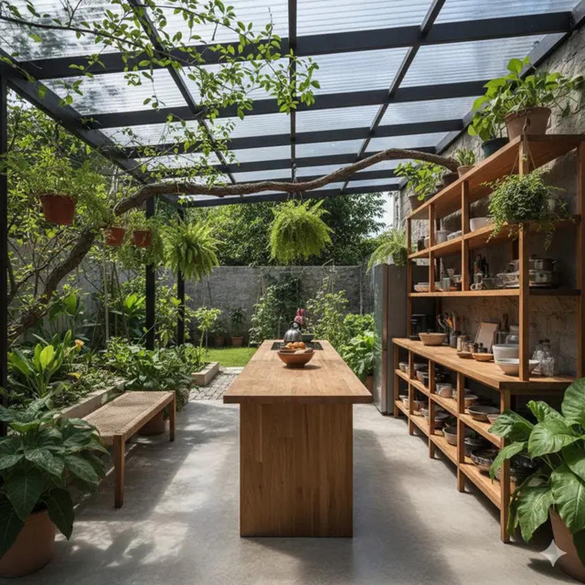 7 Desain Dapur Semi Outdoor Tanpa Kitchen Set: Solusi Modern, Estetis, dan Fungsional