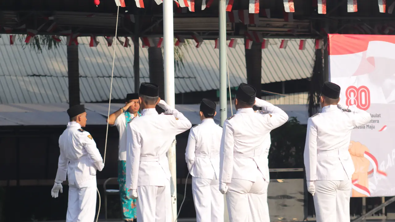 Upacara HUT RI di Lapangan Lapas Kelas I Cipinang, Minggu (17/8/2025) (Istimewa)