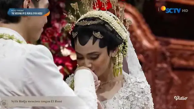Akad Nikah El Rumi - Syifa Hadju. (SCTV)