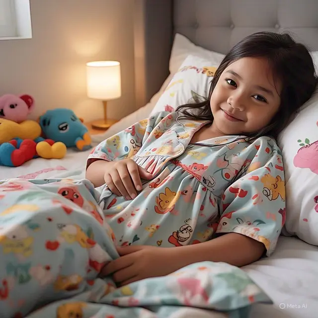 Rekomendasi Baju Tidur Anak (Image by Meta AI)