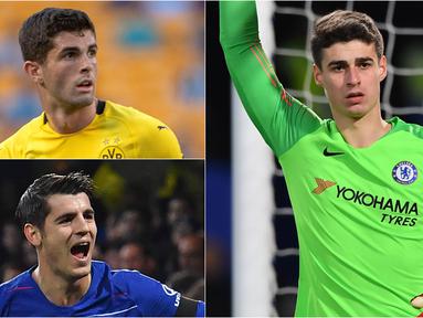 Sejak kedatangan Roman Abramovic, Chelsea dikenal jor joran dalam membeli pemain dan berhasil mendapatkan banyak trofi. Kesuksesan tersebut tak terlepas dari kemampuan mereka mendatangkan pemain dengan harga mahal. (Kolase Foto AFP)