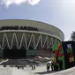 Suasana Philippine Arena di Santa Maria, Bulacan, Kamis, (29/11). Arena indoor terbesar di dunia tersebut akan menjadi venue upacara pembukaan multievent dua tahunan tersebut.(Bola.com/M Iqbal Ichsan)