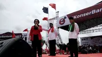 Megawati Soekarnoputri Kampanye untuk  Rano Karno dan Embay Mulya