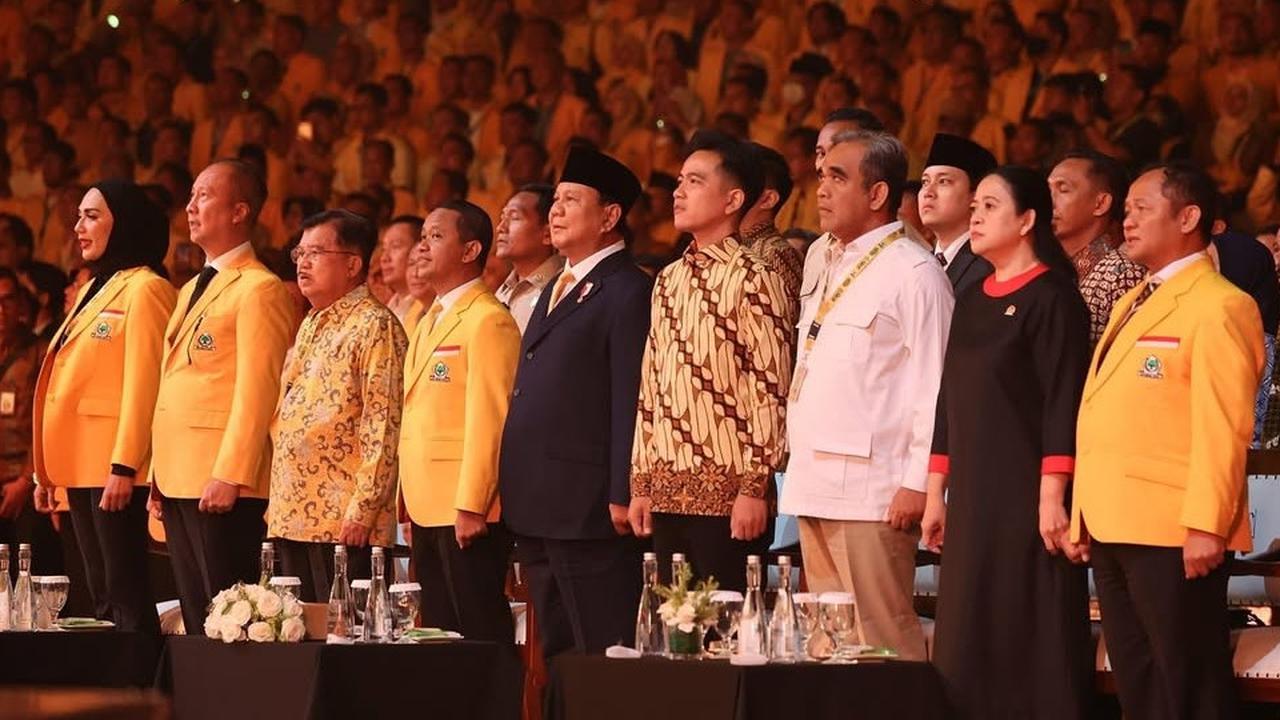 VIDEO: Prabowo di HUT Golkar "Saya Merasa Nyaman Ada Puan Maharani"