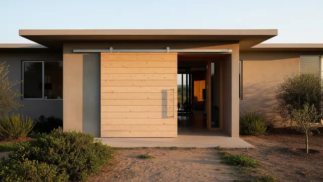 Model Rumah dengan Pintu Geser Sederhana/Gemini AI