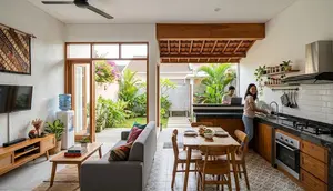 8 Desain Rumah Type 36 dengan Dapur Terbuka, Efisien untuk Hunian Minimalis