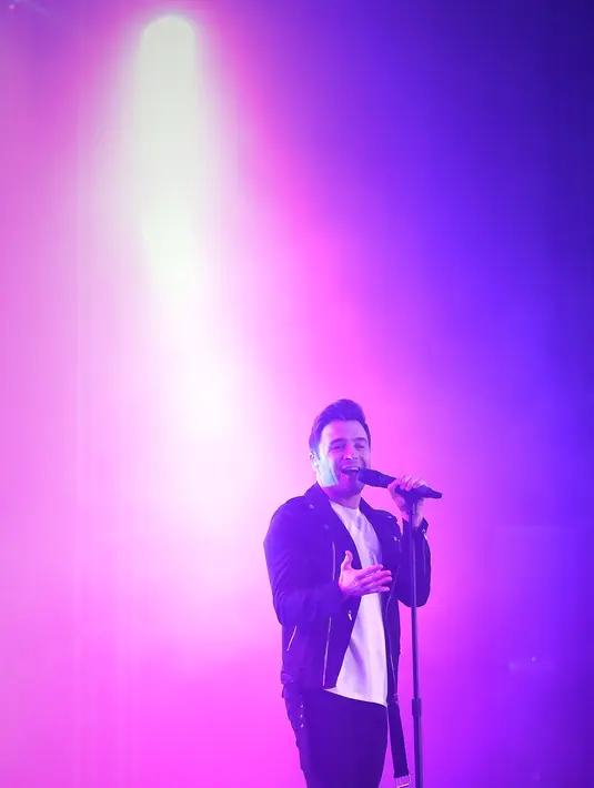 Di akhri konser, Shane Filan mengucapkan terima kasih pada Indonesia dan berjanji untuk menggelar konser kembali dan menyanyikan lagu-lagu di album terbarunya nanti. (Bambang E. Ros/Bintang.com)
