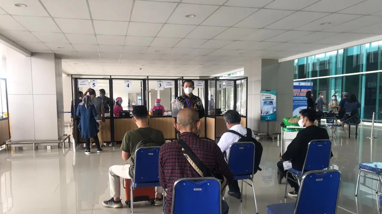Situasi layanan GeNose C-19 di Bandara Juanda Surabaya pada Kamis 1 April 2021