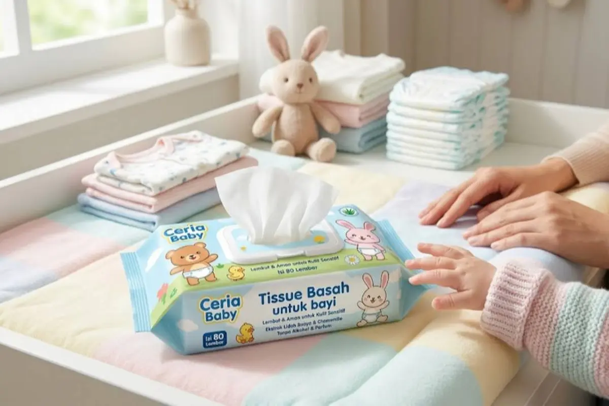 Tissue Basah untuk Bayi.