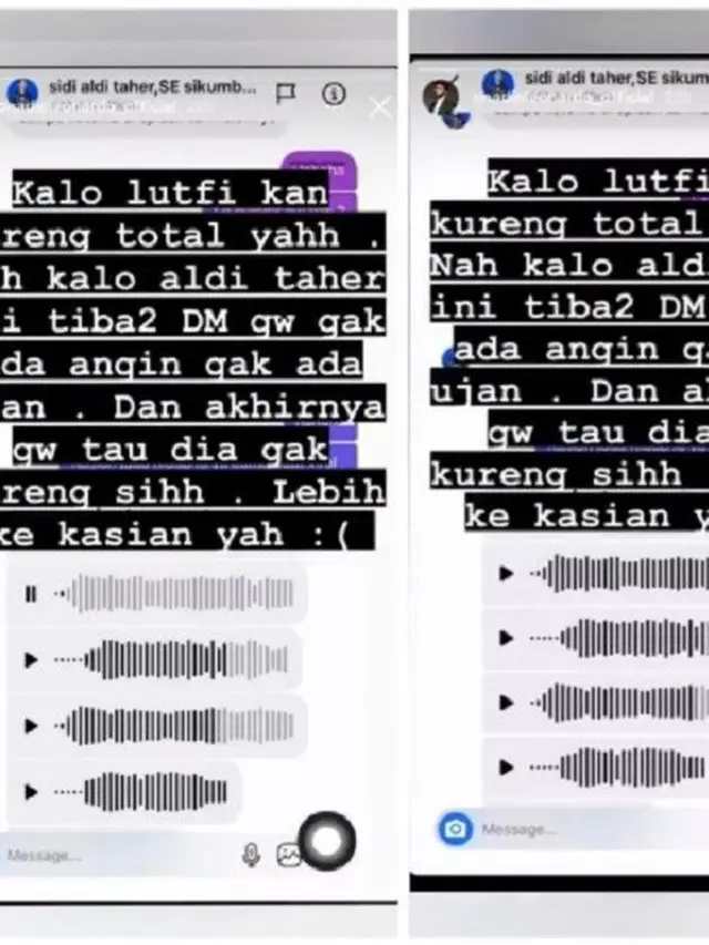 Aldi Taher - Onadio Leonardo (Foto: Instagram/@lambe_turah)