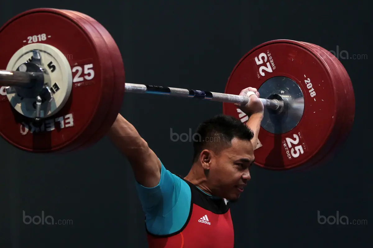 Test Event Asian Games 2018, Angkat Besi, Bola.com, Eko Yuli Irawan