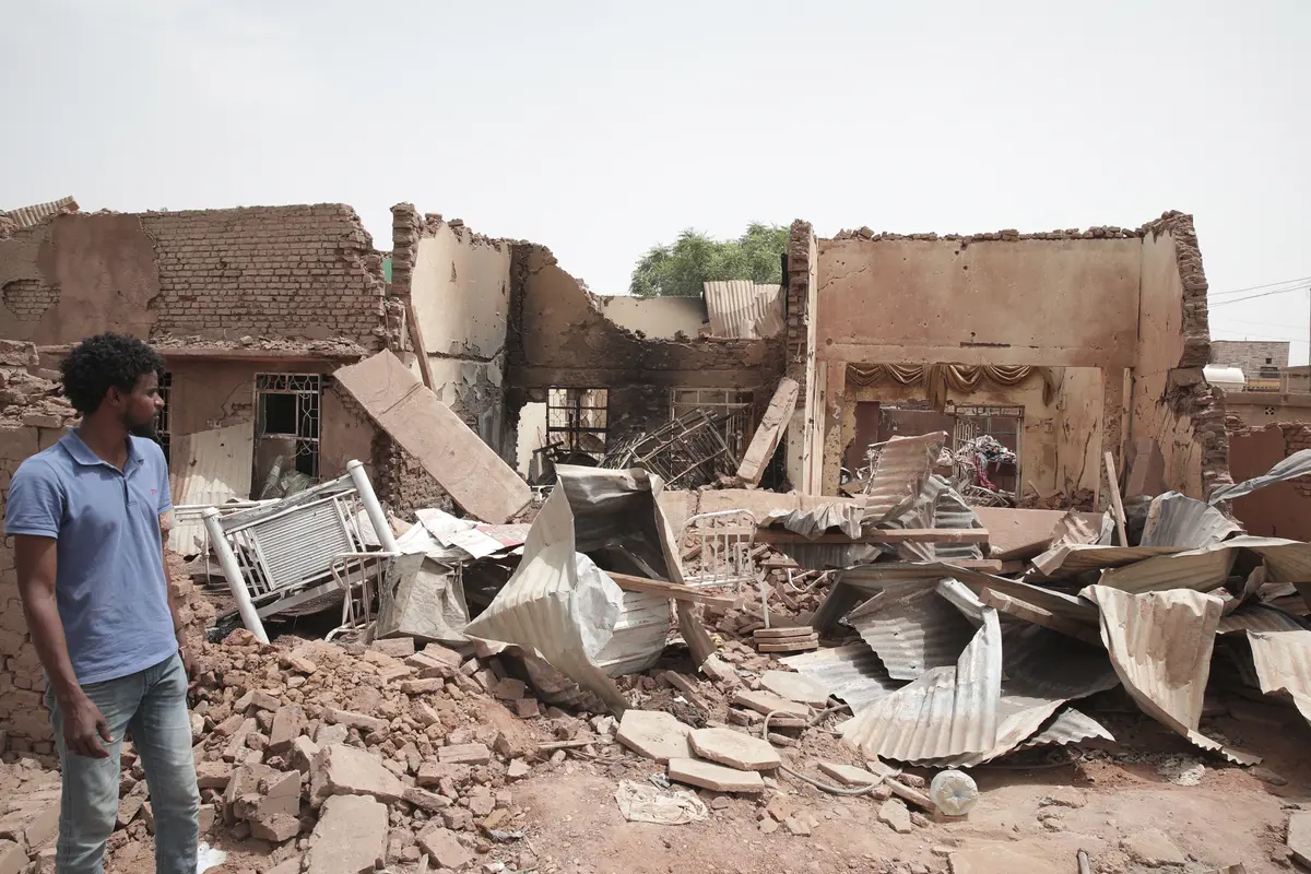 Potret Rumah-Rumah Warga Sudan Hancur Akibat Perang