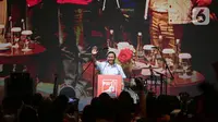 Prabowo Subianto hadir pada deklarasi dukungan dari PSI bersama sejumlah elite parpol di KIM. (Liputan6.com/Faizal Fanani)